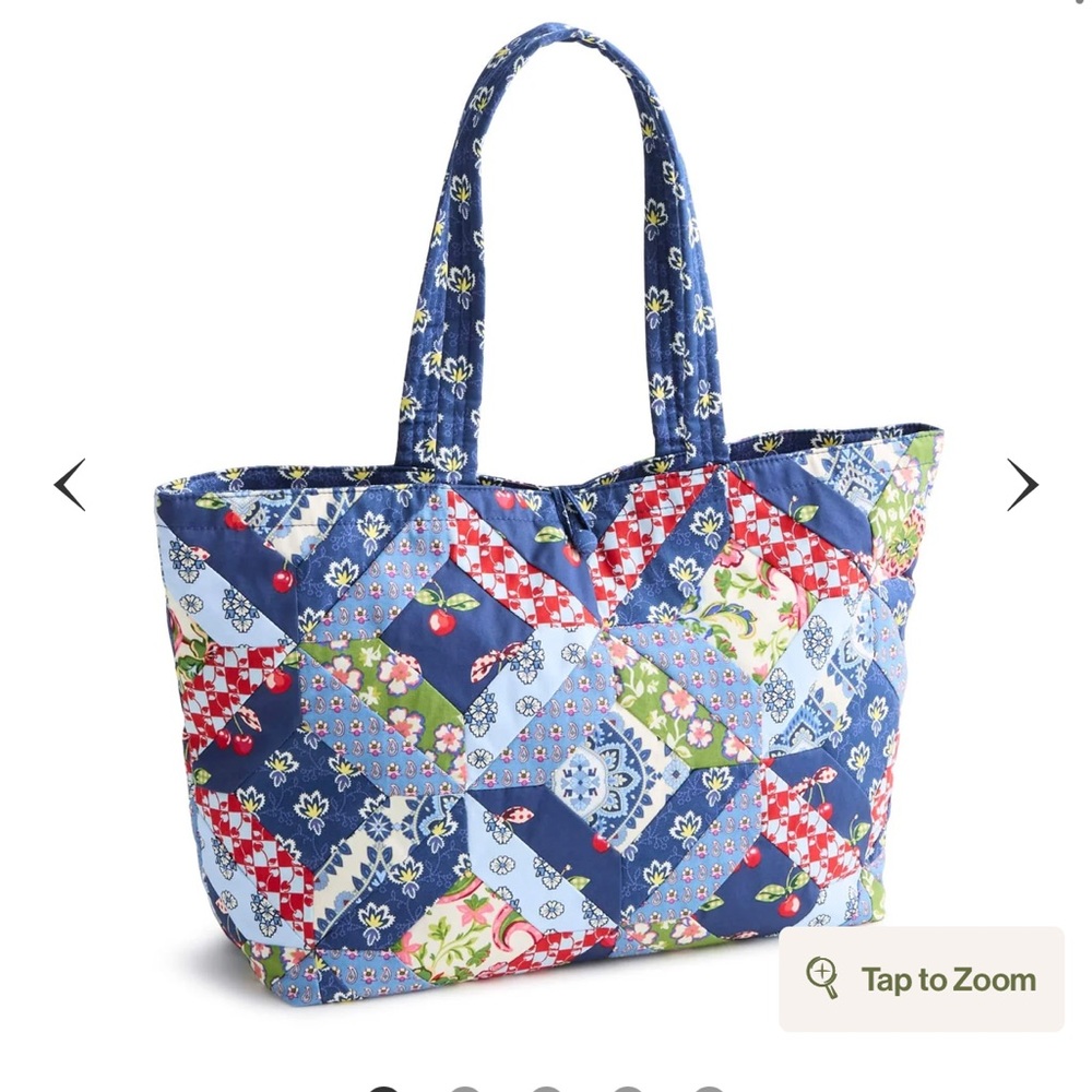 Vera Bradley Hathaway Tote Bag - Trellis Patchwork